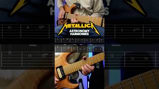 Learn Metallicas TwoPart Harmony from Astronomy Tabs Included guitar youtubeshorts [upl. by Assirrec]