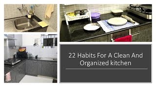 22 Great TipsHabits For Clean and Organized Kitchen [upl. by Leoy]