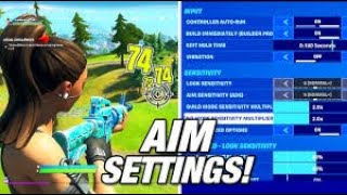 Best CONTROLLER aim settings for AIMBOT fortnite aimbot clix controller fyp [upl. by Romo]