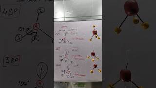 The Geometry of 4 Electron Pairs Explained vseprtheory tetrahedral chemicalbonding [upl. by Rosenfeld604]