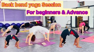 Back bending yoga session for beginners and advance level class  Master Ravi Bisht [upl. by Eirallam979]