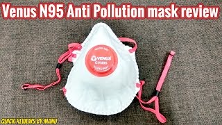 Venus N95 anti pollution mask review [upl. by Bergquist35]