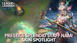 Prestige Splendid Staff Nami Skin Spotlight  Wild Rift [upl. by Guglielma]