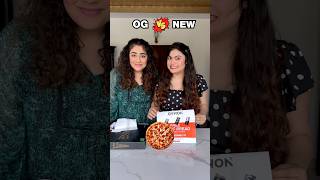 OG vs NEW Pizza Style Pizza Korean Pizza review thakursisters foodchallenge shorts [upl. by Osrock]