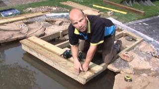 How to Build a Wildlife Pond Part 5  Installing a Dipping Platform and Hibernaculum [upl. by Liebowitz]