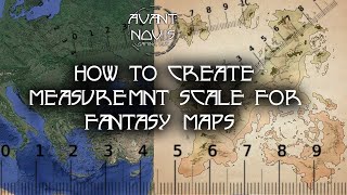 Fantasy Maps How to create measurement scale [upl. by Rosalia]