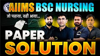 AIIMS BSC NURSING 2024 PAPER SOLUTION  AIIMS BSC NURSING 2024 ANSWER KEY  AIIMS BSC NURSING 2024 [upl. by Spiegleman409]