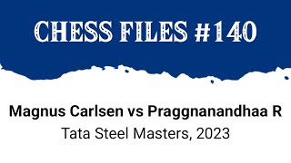 Magnus Carlsen vs Praggnanandhaa R • Tata Steel Masters 2023 [upl. by Norma]