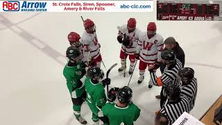 Amery Warriors vs Rhinelander Hodags Varsity Hockey 112423 [upl. by Hawger]