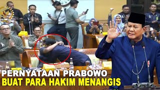 DETIKDETIK PERNYATAAN PRABOWO BUAT HAKIM MENANGIS [upl. by Diandra]