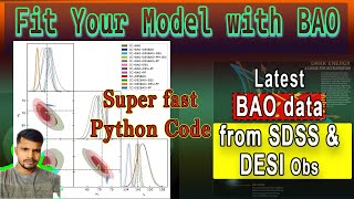 BAO data from SDSS amp DESI fit the LambdaCDM model using fast Python Code  Data Analysis Python [upl. by Otilegna]