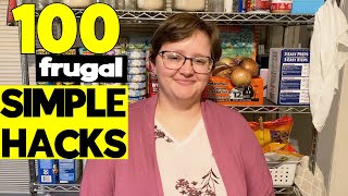 100 Frugal Tips to Save Money  Frugal Hacks [upl. by Llertak]