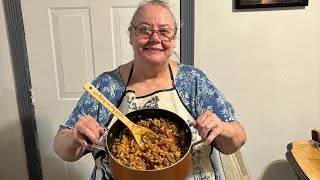 My Mamaw’s old fashioned beefaroni recipe [upl. by Lleruj]