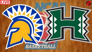 San Jose State vs Hawaii College Basketball Live Game Cast amp Audio [upl. by Yma]