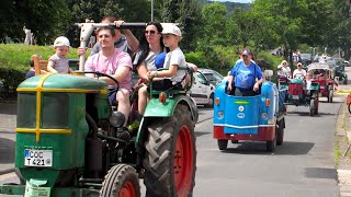 Großer Schlepperumzug durch Senheim 07072024  Hochkelberg TV [upl. by Nomelif]