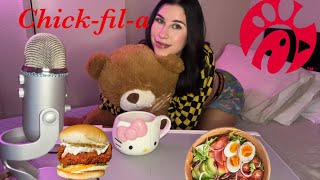 ChickFilA Mukbang With Your Girlfriend ASMR [upl. by Ateuqahs910]