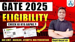 GATE 2025 Eligibility Criteria  Age limit Percentage Criteria  GATE physics Eligibility [upl. by Weinstock941]