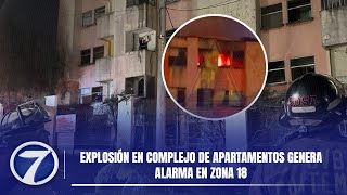 Explosión en complejo de apartamentos genera alarma en zona 18 [upl. by Dong183]