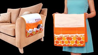 How to sew an organizer on the sofa  just 20 minutes and it is ready [upl. by Tigges]