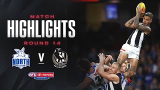 North Melbourne v Collingwood Highlights  Round 14 2024  AFL [upl. by Yecrad]