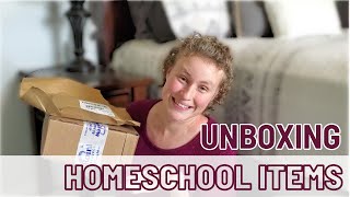 Homeschool Haul Unboxing Homeschool Curriculum amp Resources Christianbooks amp Rainbow Resources [upl. by Bergeron]