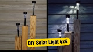 DIY Solar Light 4x4 Post [upl. by Whittemore734]