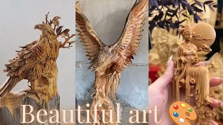 Watch This Artist Create a Stunning Eagle from a Block of Wood  woodcarving [upl. by Nordin]