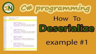 Example 1 How to Deserialize JSON Data into Custom C Class Objects using Newtonsoft [upl. by Bryna]