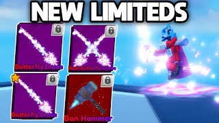 New BUTTERFLY LIMITEDS Showcase In Roblox Blade Ball [upl. by Tove]