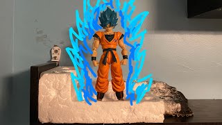 Goku Turning Super Saiyan BLUE Stop Motion dftcollectsSupersonicracer64SSJSpidey​⁠ [upl. by Nerrag]