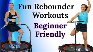 Rebounder workout beginner Rebounder exercises for Weight Loss and Toning Fitness Trampoline Fit [upl. by Shirlene]