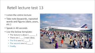 PTE Practice test Retell lecture 13 [upl. by Fadiman]