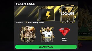 FLASH SALE FREE 105 RONALDINHO BALLON D’OR BLACK FRIDAY FREE 102105 PACK FC MOBILE 25 [upl. by Nickolaus558]