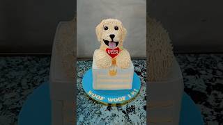 Fondant Dog Cute Cake cutedog fondant shorts cake foryou explore yourpage [upl. by Cody]