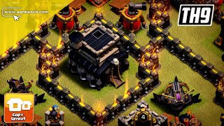 NEW STRONGEST COC TH9 WAR Base Design 2024 with Copylink Speed Build 488 [upl. by Otcefrep]