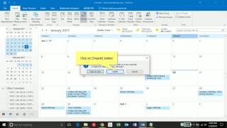 Importing ICS Calendar [upl. by Aivek]