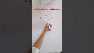 Redondeo décimas decimales maths [upl. by Dhu]