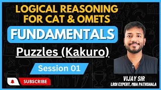 Introduction  Logical Reasoning Fundamentals  Kakuro  Session 01  MBA Pathshala  CAT LRDI [upl. by Jasmin]