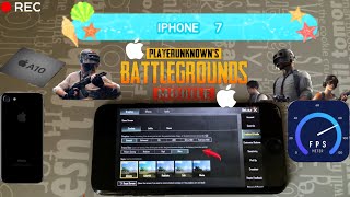 PUBG GAMING TEST ON IPHONE 7🫤 IS IT STILL CAPABLE IN THE YEAR 2024 😲60FPS🤯🤯 [upl. by Aphra930]