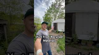 A Young couple built a yurtnfrom recycled materials to live rent free [upl. by Abbotson]