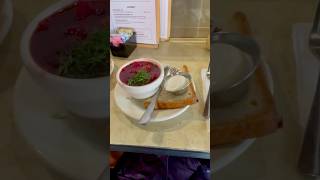 Real Ukrainian Borscht at Veselka in NYC [upl. by Ilatfen205]