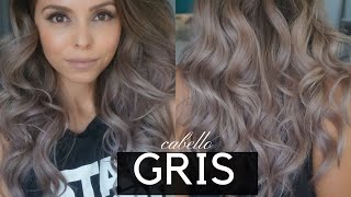 CABELLO GRIS EN MINUTOS  TUTORIAL  DIY [upl. by Pironi]