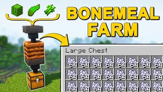 EASY Bone Meal Farm in Minecraft 121 Tutorial [upl. by Aynas]