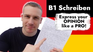 GERMAN B1🔑 Exam WRITING GUIDE  Deutsch Goethe B1 Schreiben [upl. by Kessler]