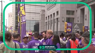 SEIU marches through Philadelphia calling for raises [upl. by Weikert]