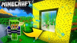 JAK TRAFIĆ DO ŚWIATA Z GĄBKI  NOWY PORTAL W MINECRAFT  feat KOSHI [upl. by Seidnac]