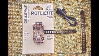 Unboxing Lupine Rotlicht Max LED Rear Light  German StVZO version [upl. by Anaeirb]