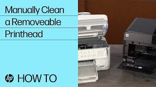 Manually Clean a Removeable Printhead  HP Printers  HP Support [upl. by Heriberto]