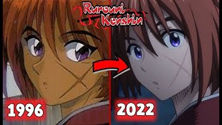 RUROUNI KENSHIN ANIME Comparison 1996 vs 2023 OLD VS NEW Animation Samurai X Trailer Comparacion [upl. by Nanfa212]