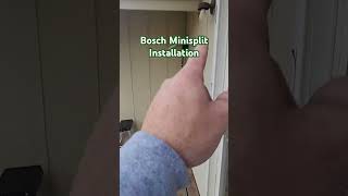 Another Bosch Ductless Heat Pump Instalation hvac hvaclife [upl. by Schick]